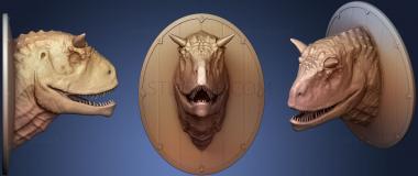 3D мадэль Охотничьи трофеи с головой дракона. Древний Дракон (STL)